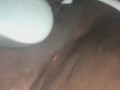 Masturbation de ma chatte Noire et Lisse