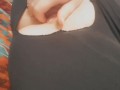 Ripped leggings and my oiled up pussy