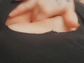 Ripped leggings and my oiled up pussy