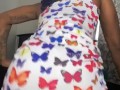 Fat ebony pussy Twerking in a dress