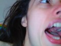 ANGRY EMO Sad Girl Freestyle Poetry Singing PinkMoonLust 's Camera fails & Lags After End - She Eats
