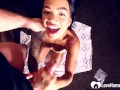 Sensational Asian shows how to jerk a cock