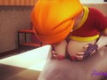 Dragon Ball Hentai - Pan Boobjob with cum in her mouth