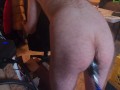 Pounded by thick dildo