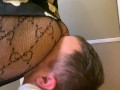 Hot Petite Girl Facesitting In Fishnet Pantyhose and Head Trample Femdom [PREVIEW]