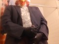 CHICKEN choking his own "chicken" ? -- HUGE LOAD!