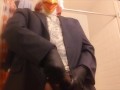 CHICKEN choking his own "chicken" ? -- HUGE LOAD!