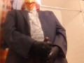 CHICKEN choking his own "chicken" ? -- HUGE LOAD!