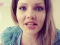 Giantess teasy talk showing strong teeth and tongue