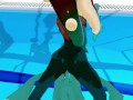 Fucking Marina at the pool, lets you cum inside - Splatoon 2 Hentai