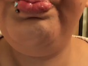 “Asmr” BBW eats cake 