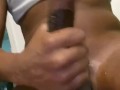 Jacking long BBC with Vaseline while home alone