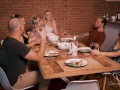 Charlie Forde has a dinner orgy with her friends