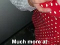 Hotwife gets a creampie from a stranger at the gloryhole - huge load!