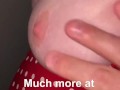 Hotwife gets a creampie from a stranger at the gloryhole - huge load!