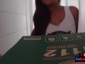 Pizza delivery guy fucks hot Asian amateur teen who made the order