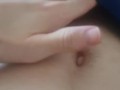 Solo Masturbation and Stomach Cumshot while watching porn in Pyjamas