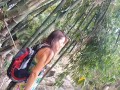 VAGINA FALL public FLASH and PEE #Tourist atraction Waterfall in Jungle
