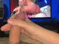 Stroking My Uncut Cock While Watching Porn - Solo Male Masturbation
