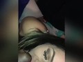 Sexy bbw gets facial from bbc and wipes cum on white boyfriend(snippet from new vid)