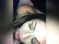 Sexy bbw gets facial from bbc and wipes cum on white boyfriend(snippet from new vid)