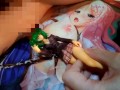 ルーズソックスブレザーギャル美少女フィギュアにぶっかけ顔発射オナニー【一騎当千呂布奉先】