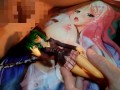 ルーズソックスブレザーギャル美少女フィギュアにぶっかけ顔発射オナニー【一騎当千呂布奉先】