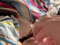 Straight guy in pink lace thong plays with oily cock