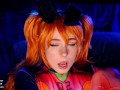 Hot slut Asuka Langley. Sloppy Blowjob and Pussy Creampie - MollyRedWolf