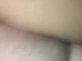 POV chubby white slut sits on your face with creamy pussy
