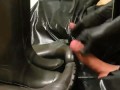 My girlfriend makes me cum over her rubber boots