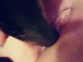 Teasing My Pussy with a Thick Cucumber And Squirting (Part 1)