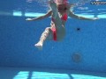 Very hot Russian pornstar by the pool Mary Kalisy