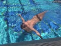 Very hot Russian pornstar by the pool Mary Kalisy