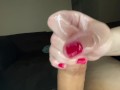 Close Up Hand job. Intense Cumshot. 