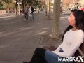 MARISKAX Young brunette slut Nicols rides a thick cock