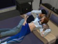 Fucking my secretary, a sexy brunette at work and outdoors | Sims