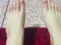 Hot feet for my slave to lick