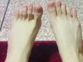 Hot feet for my slave to lick