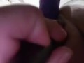 Bbw fucks fat dildo!