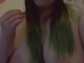 spit play/nipple tease