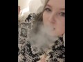 Smoke and Tease in Hotel room