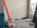 Transforming a space doing layout for shelving