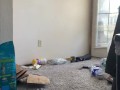 Transforming a space doing layout for shelving