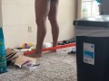 Transforming a space doing layout for shelving