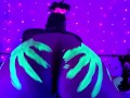 Neon Hentai Girl Gangbang Oral Anal DP