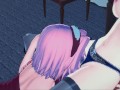 Sakura eats Hinata's pussy before tribbing.