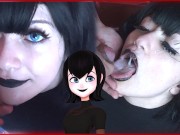 Hot goth MAVIS gets a Massive cumshot on face - SweetDarling