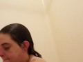 Big ass BBW step mom gets soapy in the shower