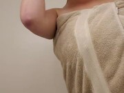 Big ass BBW step mom gets soapy in the shower